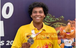 வில்வித்தை போட்டியில் அசத்தும் திருச்சி மாணவன்